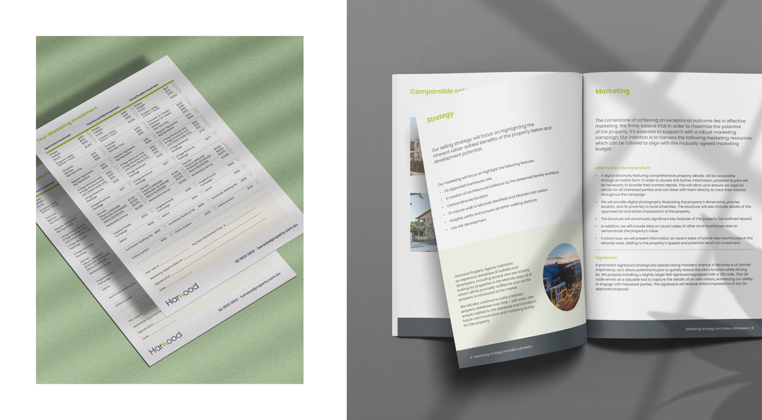 Harwood brochure by Marka Creative